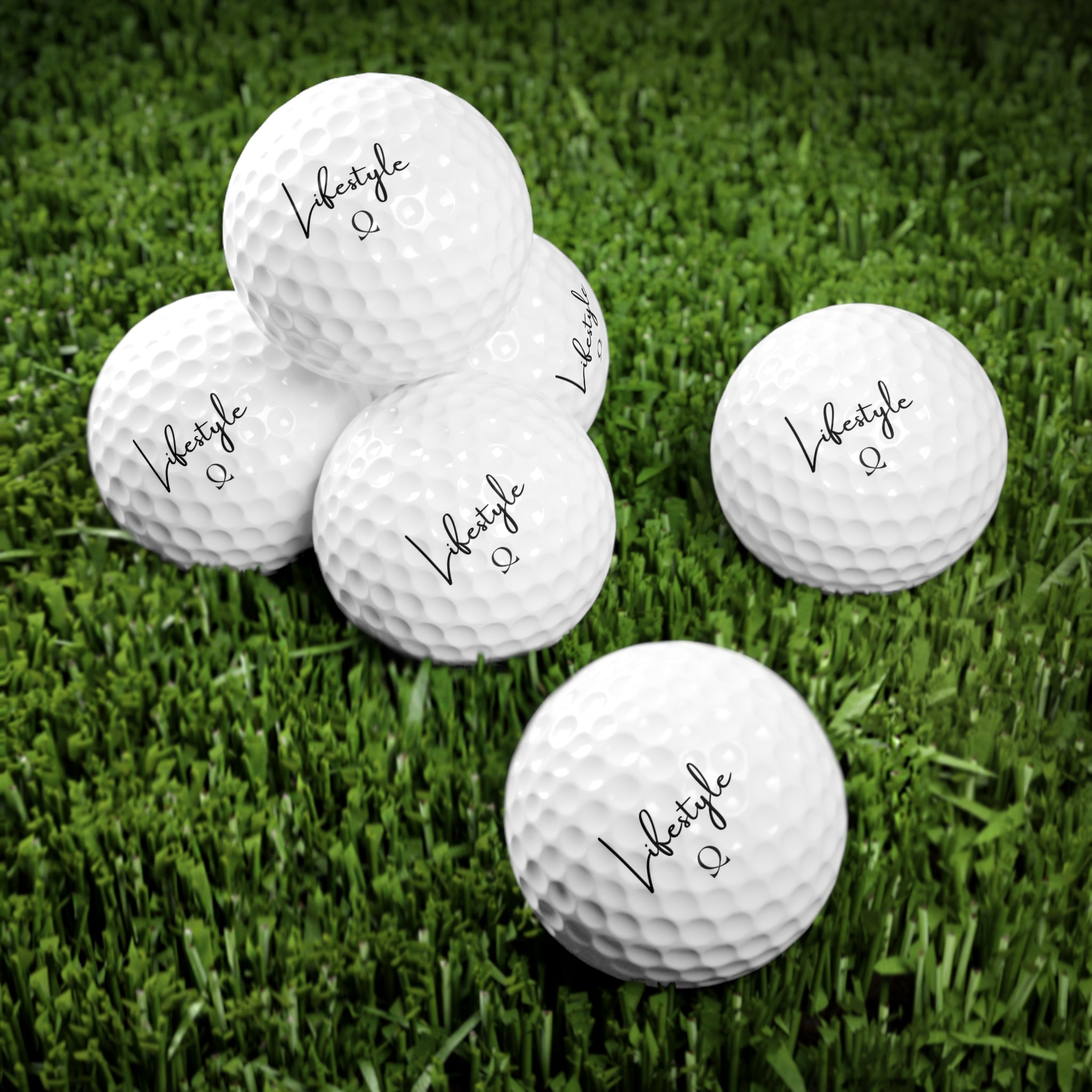 Golf balls, 6pcs